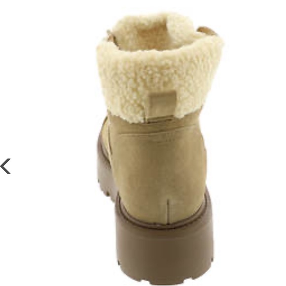 Steve Madden Reyen Suede Faux Shearling Cold Weather Lug Sole Platform Booties - Picture 3 of 13